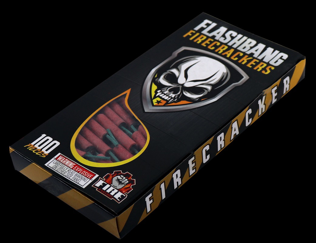 Flash Bang Waterproof Firecrackers 100pack Crossroads Fireworks Quad