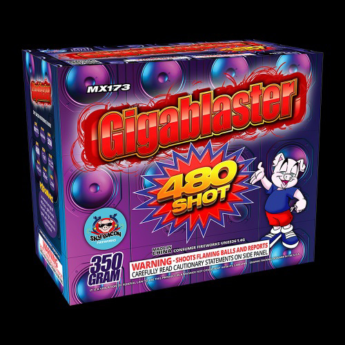 Gigablaster 480-shot – Crossroads Fireworks Quad Cities Superstore